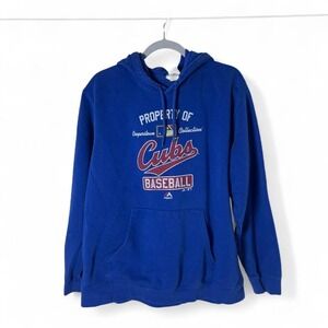 Majestic blue Chicago Cubs hoodie #MLB #baseball XL